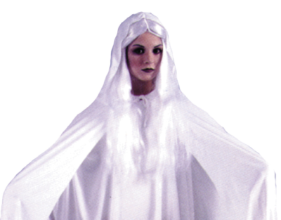 68" Hooded Cape - White