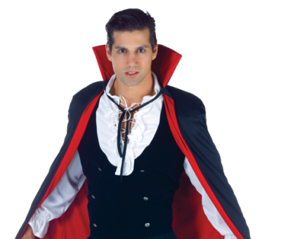 38” Cape -Black & Red