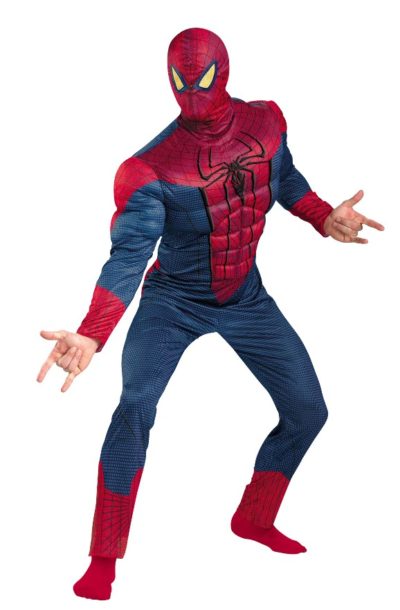 spiderman csotume with muscle chest