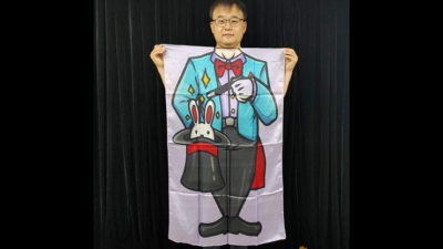 Character Silk, Magician 35 X 43 by JL Magic