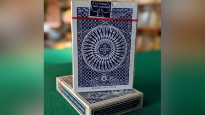Experts Thin Crushed Tally Ho Circle Back, Blue Playing Cards