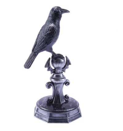 Animated Crow On Perch