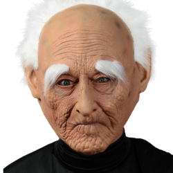 Old Man With Hair Mask
