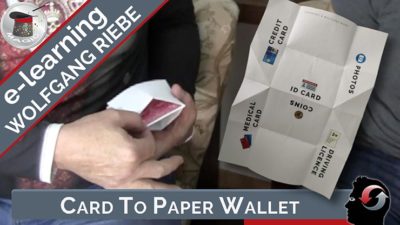 Card to Paper Wallet by Hans Trixer/Wolfgang Riebe Mixed Media (Download)