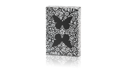 Limited Edition Butterfly Playing Cards, Black and Silver by Ondrej Psenicka - Image 4