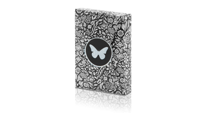Limited Edition Butterfly Playing Cards, Black and White by Ondrej Psenicka
