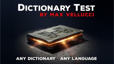 Dictionary Test by Max Vellucci video (Download)