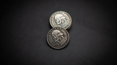 WASHINGTON SKULL HEAD COIN by Men Zi Magic - Image 3