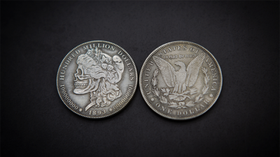 MORGAN SKULL HEAD COIN by Men Zi Magic - Image 2