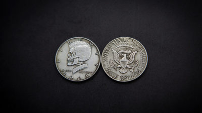 KENNEDY SKULL HEAD COIN by Men Zi Magic - Image 2