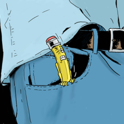 Rising Pencil From Pocket by Armen (Download)