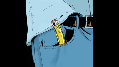 Rising Pencil From Pocket by Armen (Download)