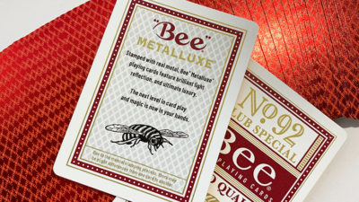 Bee Red MetalLuxe Playing Cards by US Card Magic - Image 3