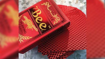 Bee Red MetalLuxe Playing Cards by US Card Magic - Image 6