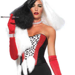 Diva Black And White Wig