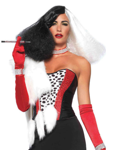 Diva Black And White Wig