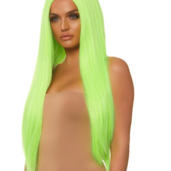 Long Neon Green Wig