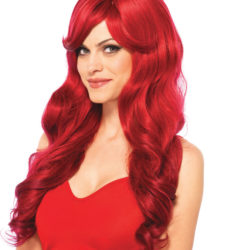 Long Wavy Wig Red