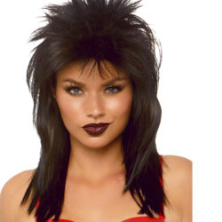 Unisex Rock Star Wig Black