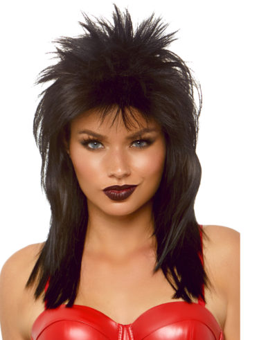 Unisex Rock Star Wig Black