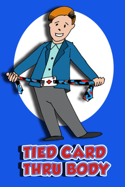 Tied Card Thru Body Magic Trick