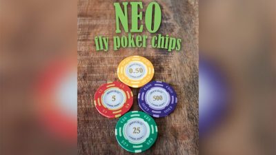 Neo Fly Poker Chips, Gimmicks and Online Instructions by Leo Smetsers