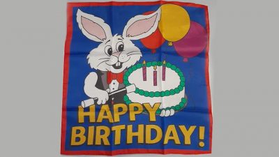 Happy Birthday Silk, 36 in by Ginn and Goshman