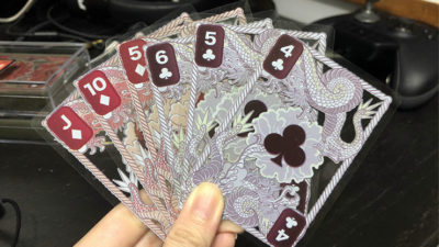 Dragon Transparent Playing Cards, Fire Red - Image 3