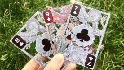 Dragon Transparent Playing Cards, Fire Red - Image 5