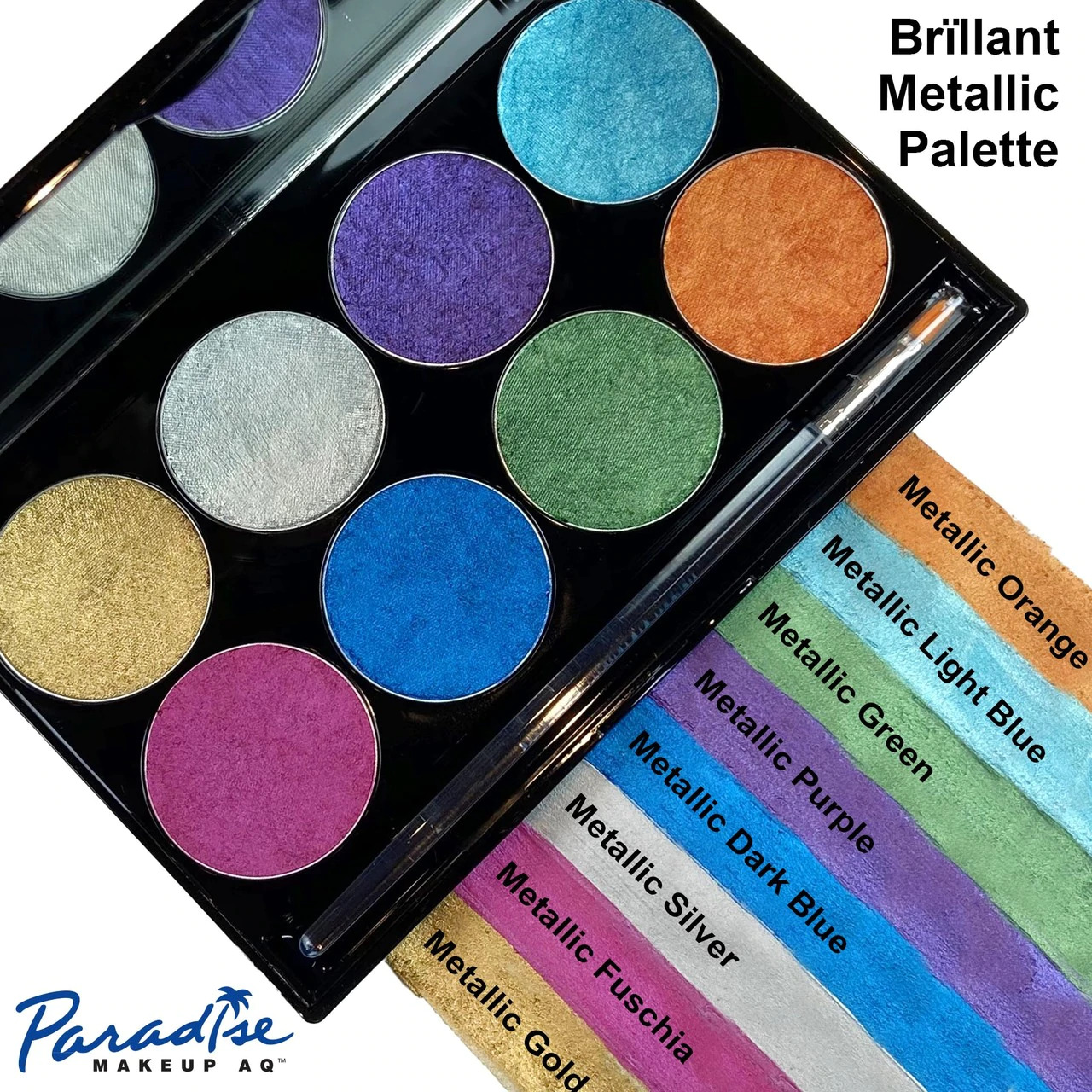 Mehron Paradise AQ Face Paint Makeup Palettes - 8 Colors