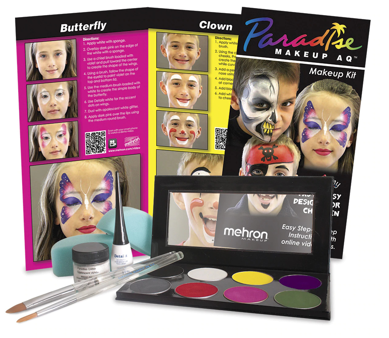 Paradise Face Painting - Premium Makeup Kit Mehron