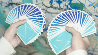 Flexible Gradients Blue Playing Cards by TCC - Image 2