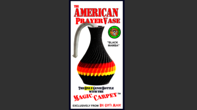 The American Prayer Vase Genie Bottle BLACK MAMBA by Big Guys Magic