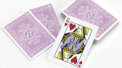 Black Roses Lavender, Marked Edition Playing Cards - Image 3