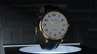 Infinity Watch V3 - Gold Case White Dial / PEN Version, Gimmick and Online Instructions by Bluether Magic - Image 2