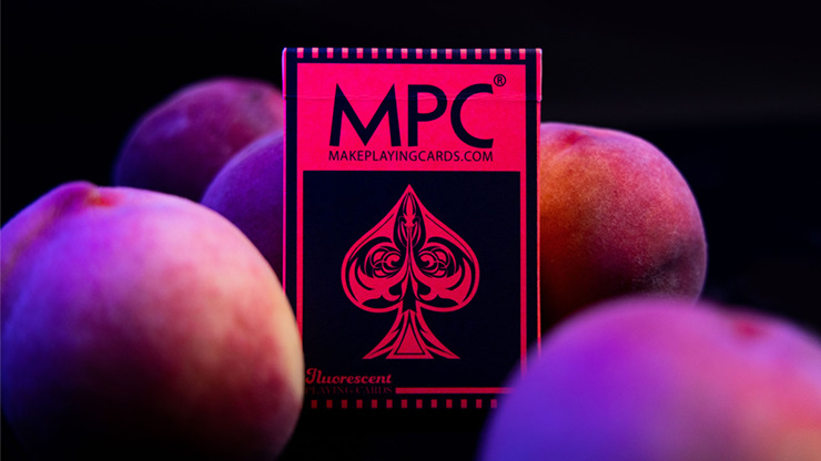 Fluorescent, Peach Edition Playing Cards
