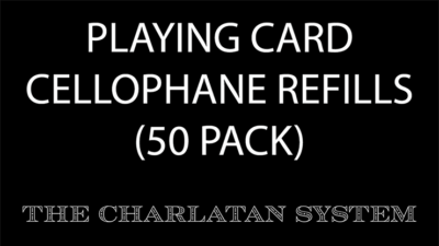 Card Magic Cellophane Refills, 50 Units