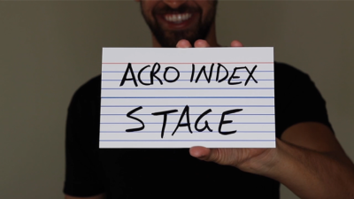 Acro Index Dry Erase Large 5 inch x8 inch, Gimmicks and Online Instructions by Blake Vogt