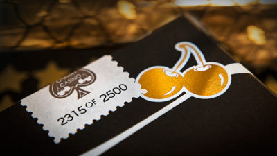 Limited Edition Cherry Casino, Monte Carlo Black and Gold Numbered Seals Playing Cards by Pure Imagination Projects - Image 2