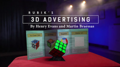 Rubik's Cube 3D Advertising, Gimmicks and Online Instructions by Henry Evans and Martin Braessas