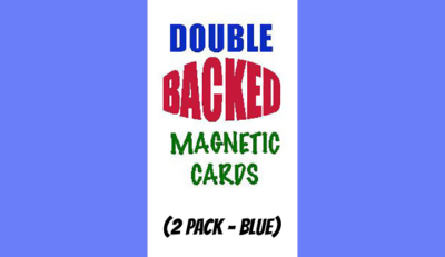 Magnetic Cards, 2 pack/Blue by Chazpro Magic.
