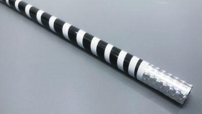 The Ultra Cane, Appearing / Metal Black / White Stripe by Bond Lee