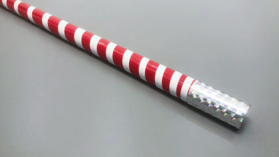 The Ultra Cane, Appearing / Metal Red/ White Stripe by Bond Lee