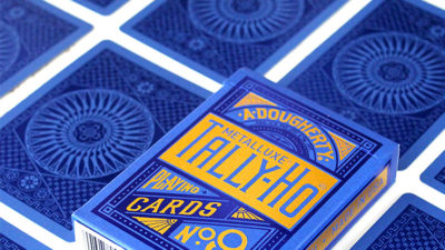 Tally Ho Blue, Circle MetalLuxe Playing Cards by US Playing Cards - Image 2