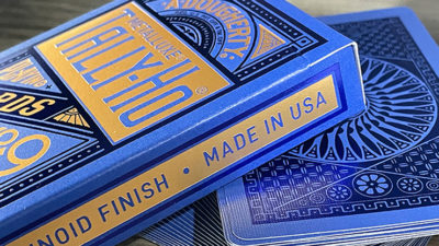 Tally Ho Blue, Circle MetalLuxe Playing Cards by US Playing Cards - Image 4