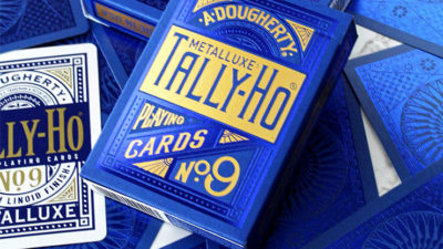 Tally Ho Blue, Circle MetalLuxe Playing Cards by US Playing Cards - Image 5