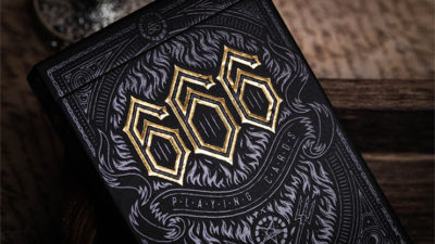 666, Gold Foil Playing Cards by Riffle Shuffle