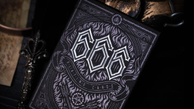 666, Silver Foil Playing Cards by Riffle Shuffle