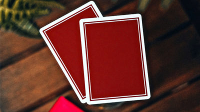 NOC Pro 2021, Burgundy Red Playing Cards - Image 2
