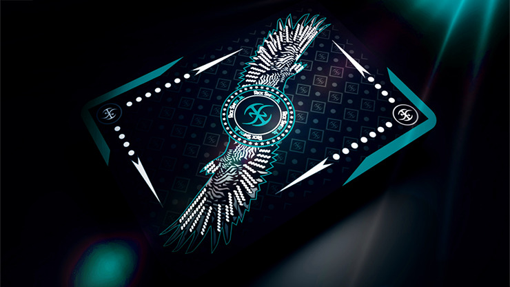 Aqua Falcon Throwing Cards by Rick Smith Jr. and De'vo - Image 4